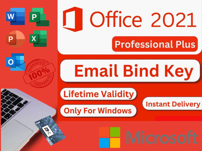 Microsoft Office 2021 Professionnel Plus : Clé activation À Vie